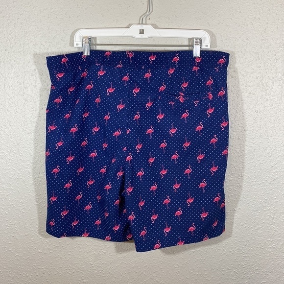 Surf Society Blue Print Pink Flamingo Swim Trunks size XL - Picture 3 of 6